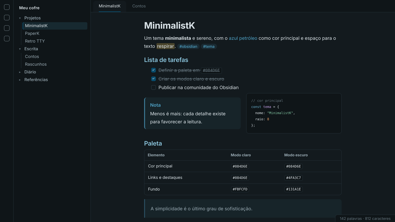 Modo escuro