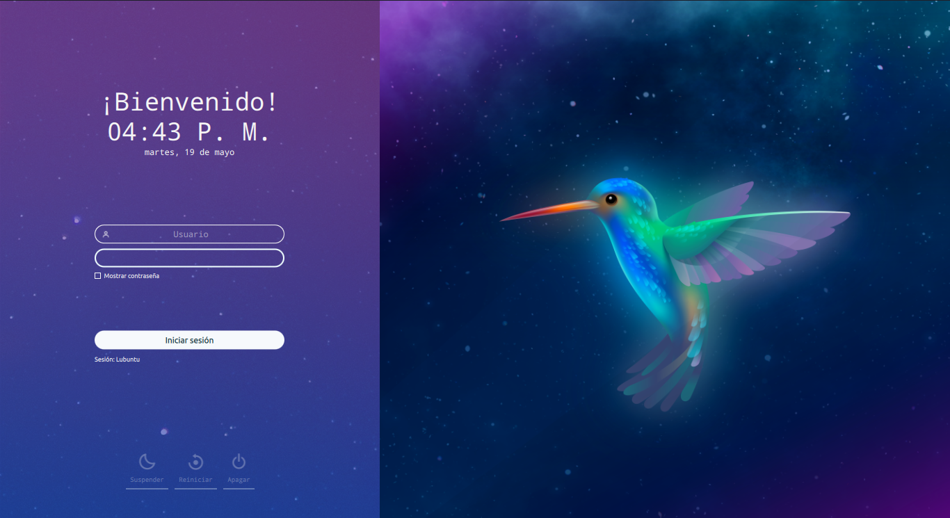 Theme with Lubuntu Wallpaper