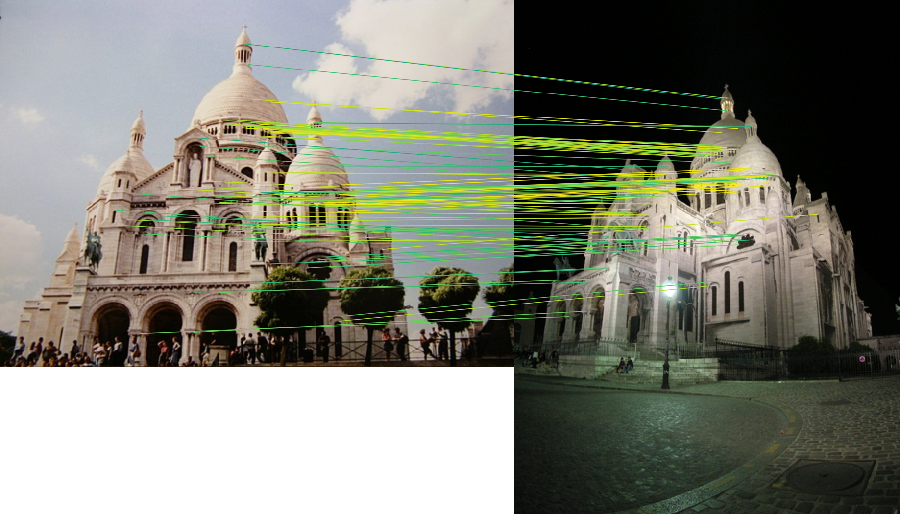 ALIKED and LightGlue feature-matching result