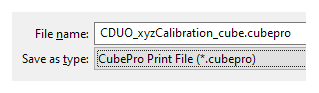 Save as .cubepro