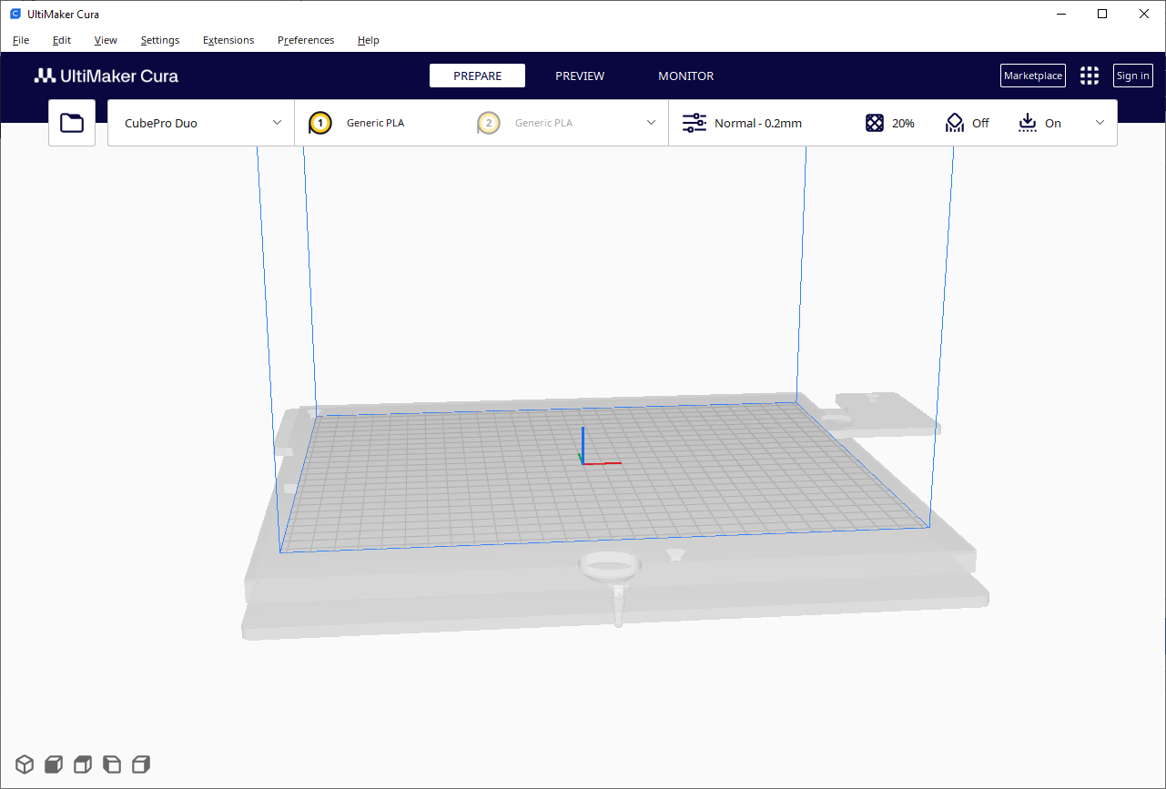 Cura with CubePro Printer