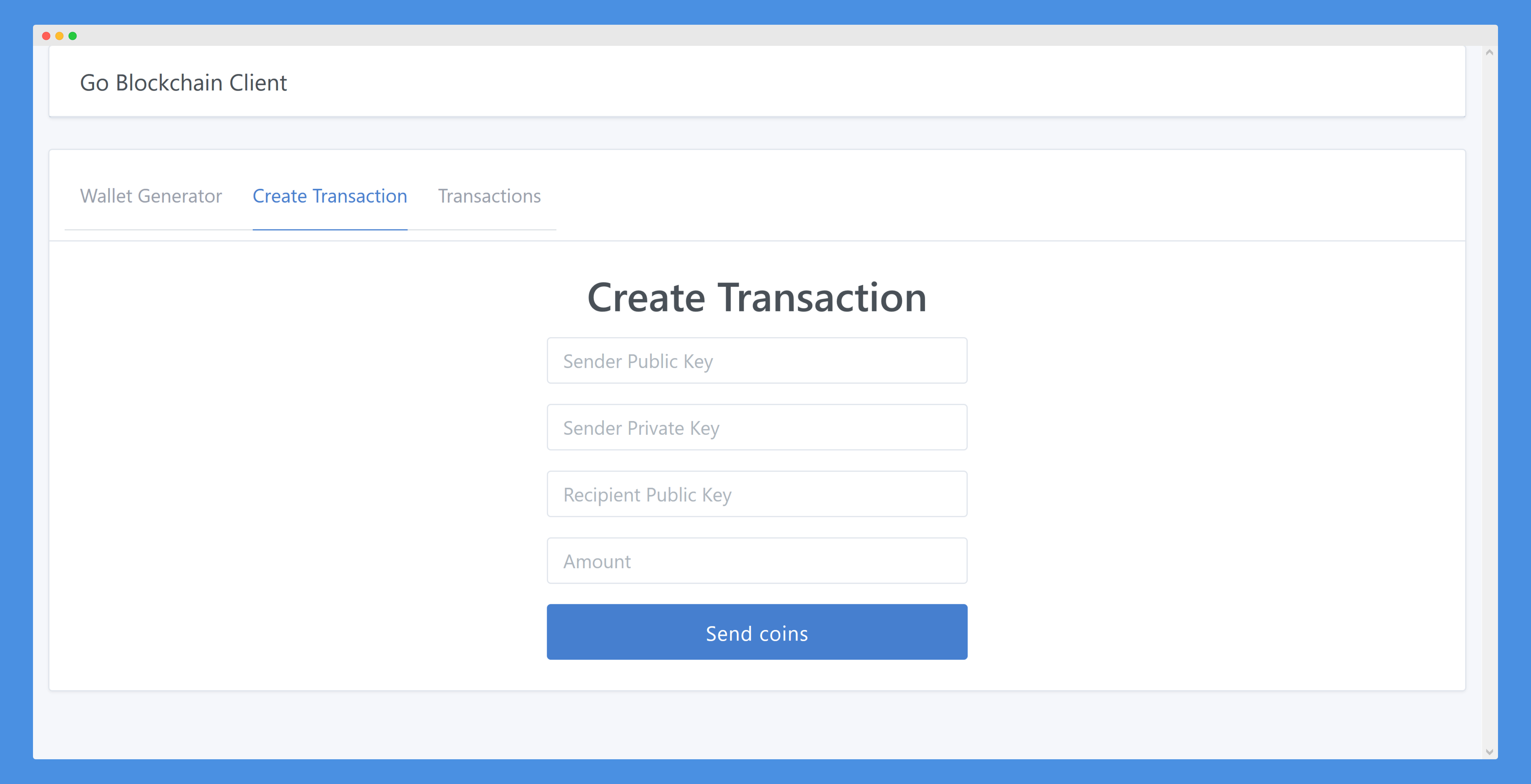 Create Transaction