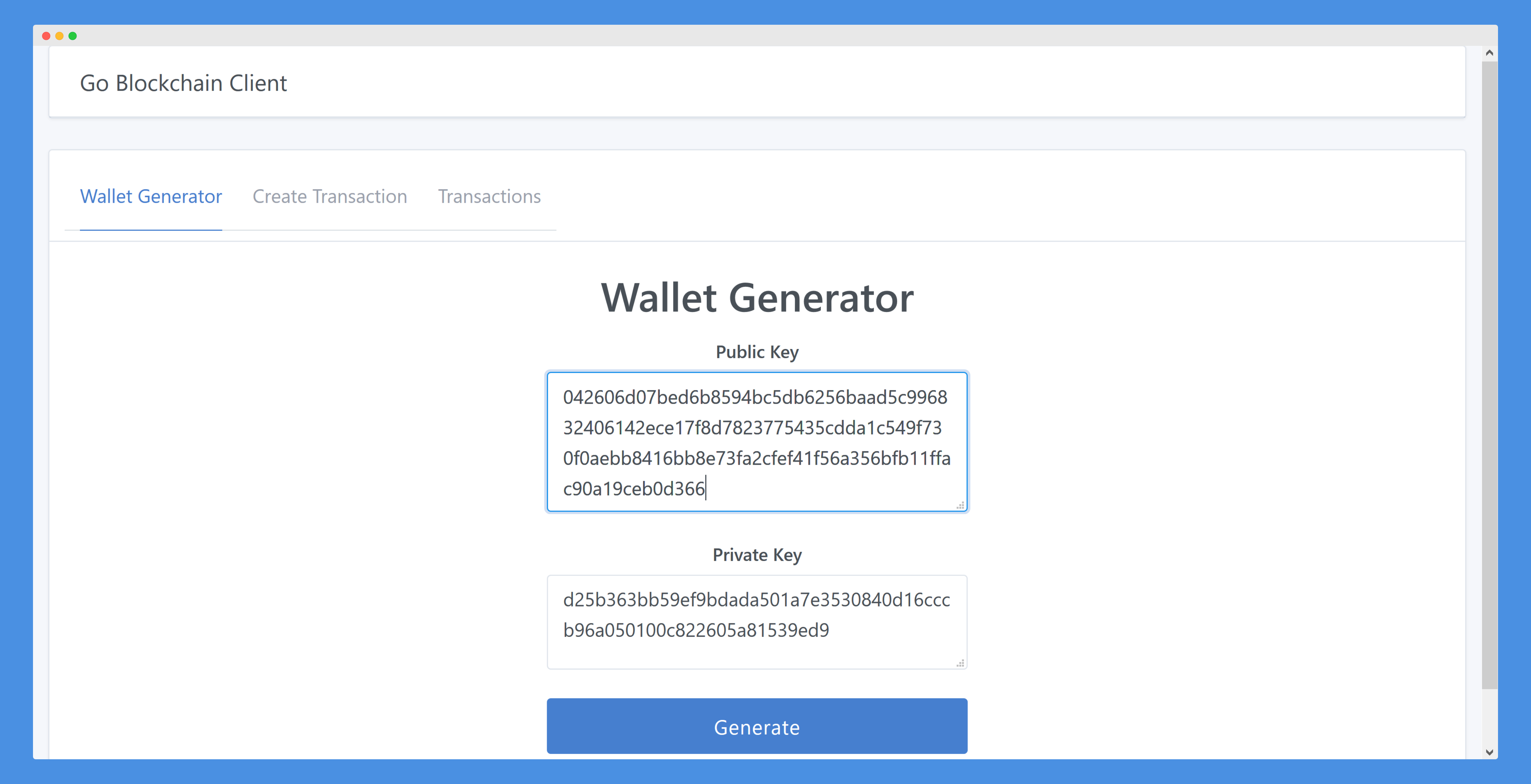 Wallet Generator