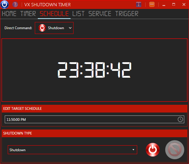 VX Shutdown Timer3