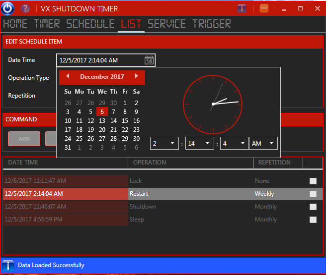VX Shutdown Timer5