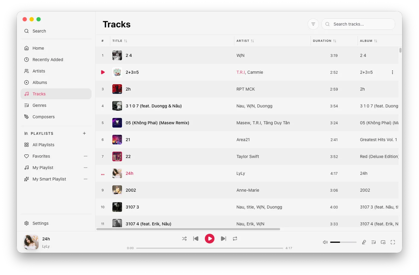 Tracks