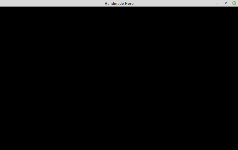 X11 Client Window of the Handmade Hero Game