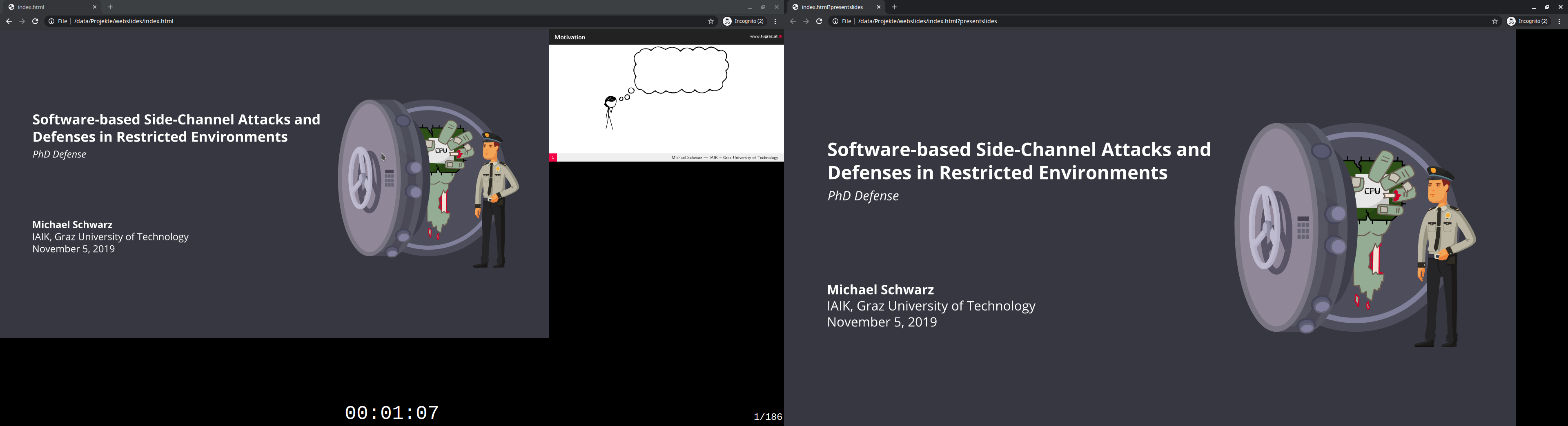 PDF Web Slides in presentation mode