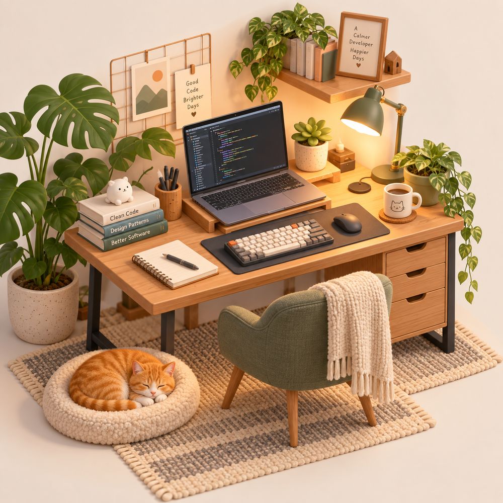 Isometric developer desk illustration made with GPT Image 2