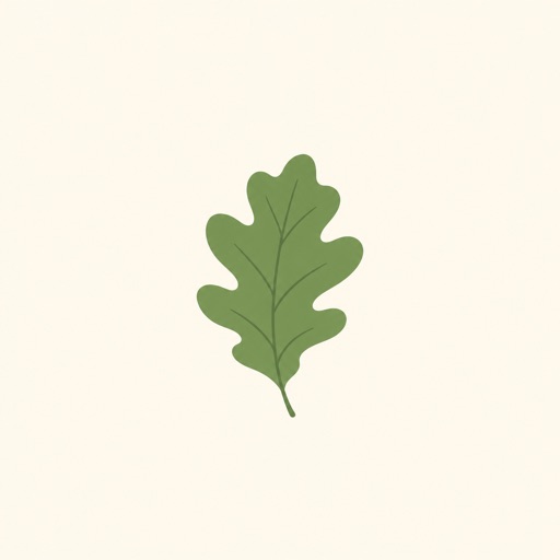 AI generated oak leaf illustration