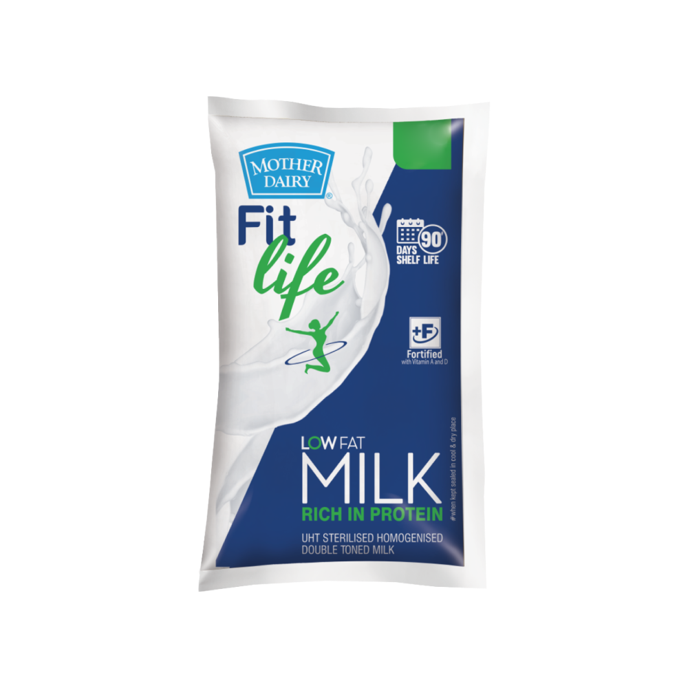 Mother Dairy FIT Life Homogenized Double Toned Milk - Fresh delivery in Aurangabad