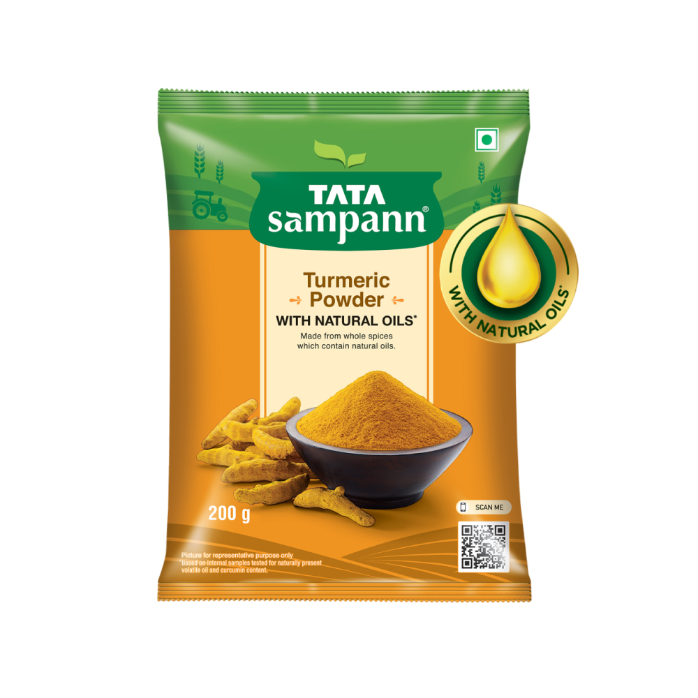 Tata Sampann Turmeric Powder with Natural Oils (Haldi) - Fresh delivery in Aurangabad
