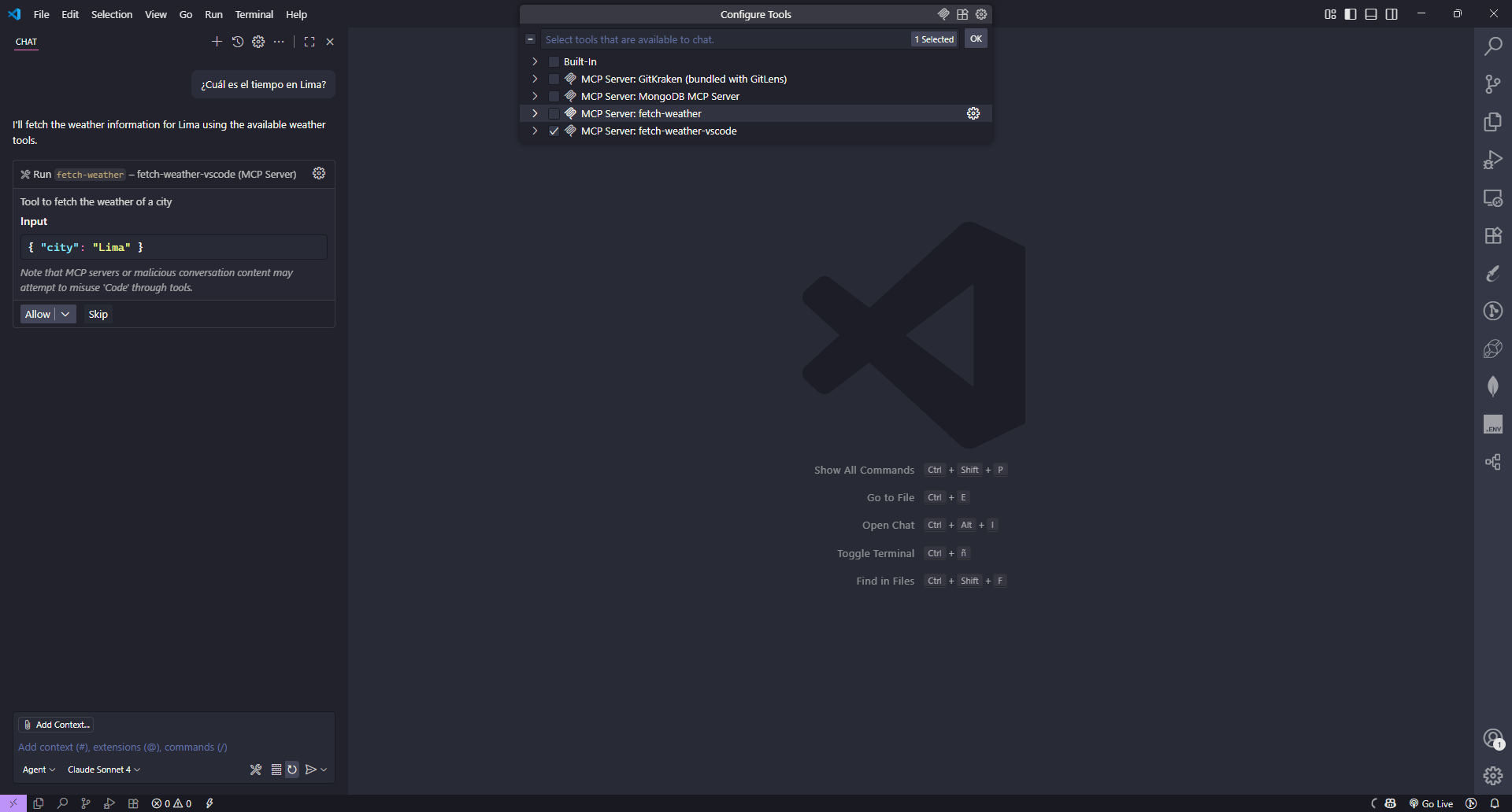 Captura de Visual Studio Code
