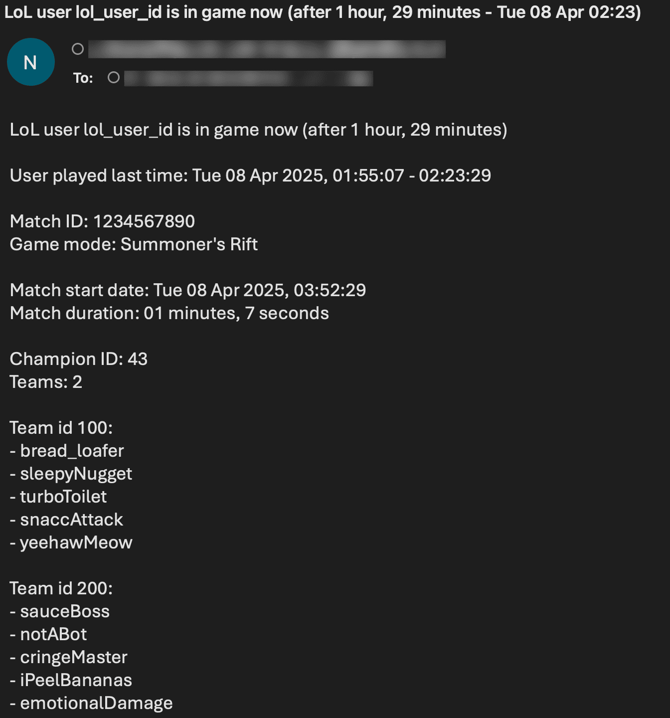 lol_monitor email notification