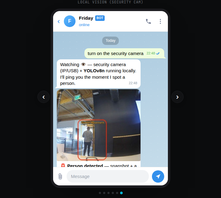 Local vision (security cam)