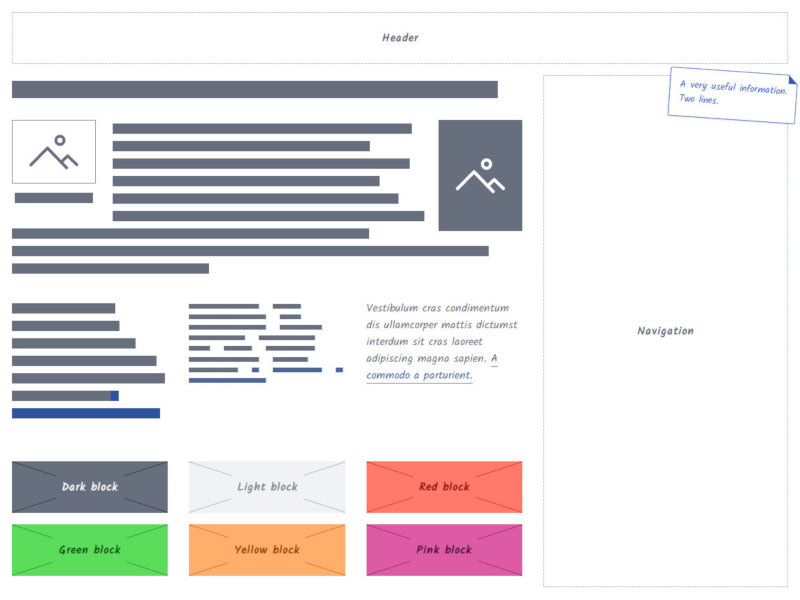 CSS Wireframes Screenshot