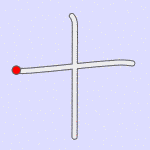 Stroke order for 十