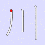 Stroke order for 川