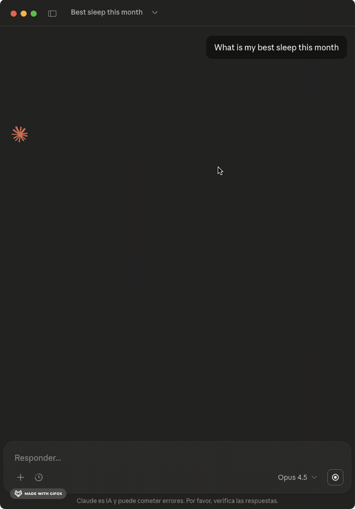 Oura Ring Mcp screenshot