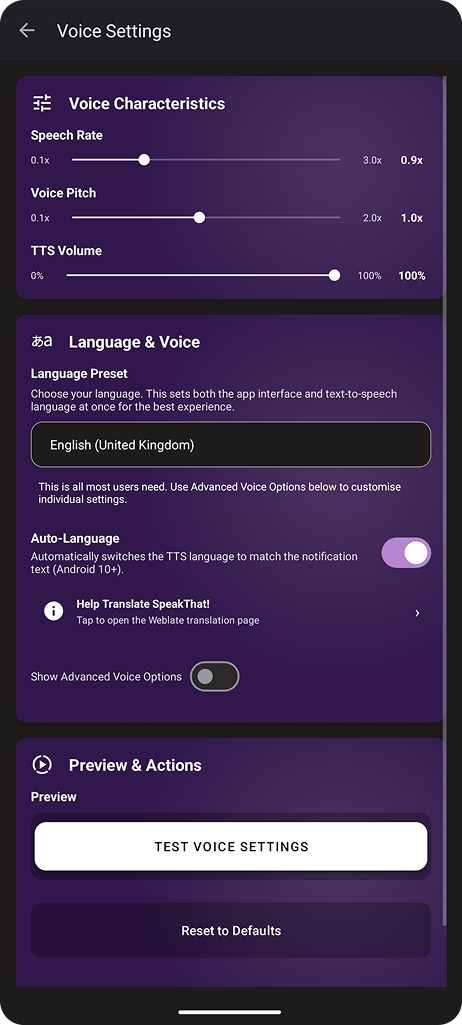 Screenshot 5 of SpeakThat — opens full size