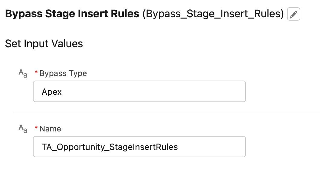 Bypass Action Variables