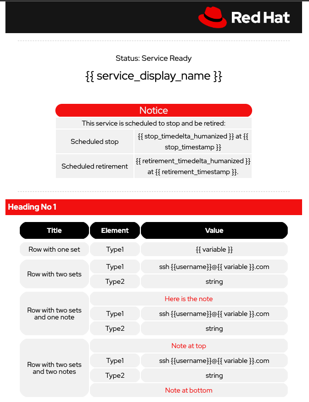 service template 1