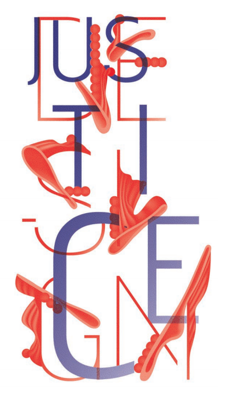 “Design Justice,” typography/cover art for Design Justice Zine #3, by Taylor Stewart