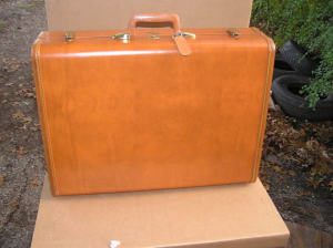 Orange suitcase