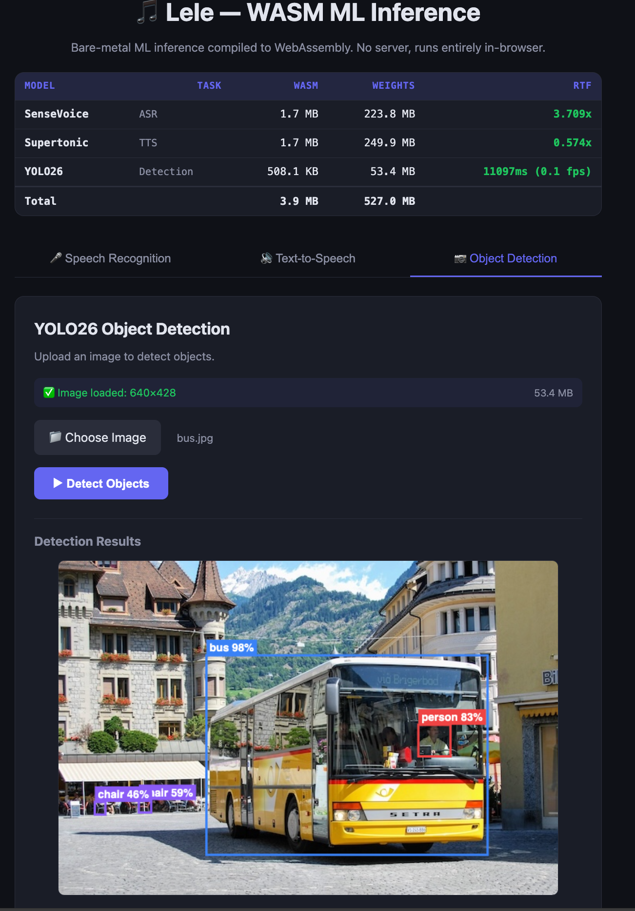 YOLO26 Object Detection in Browser