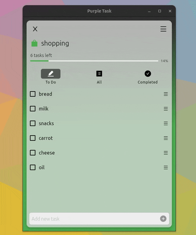 Drag and drop for Tasks