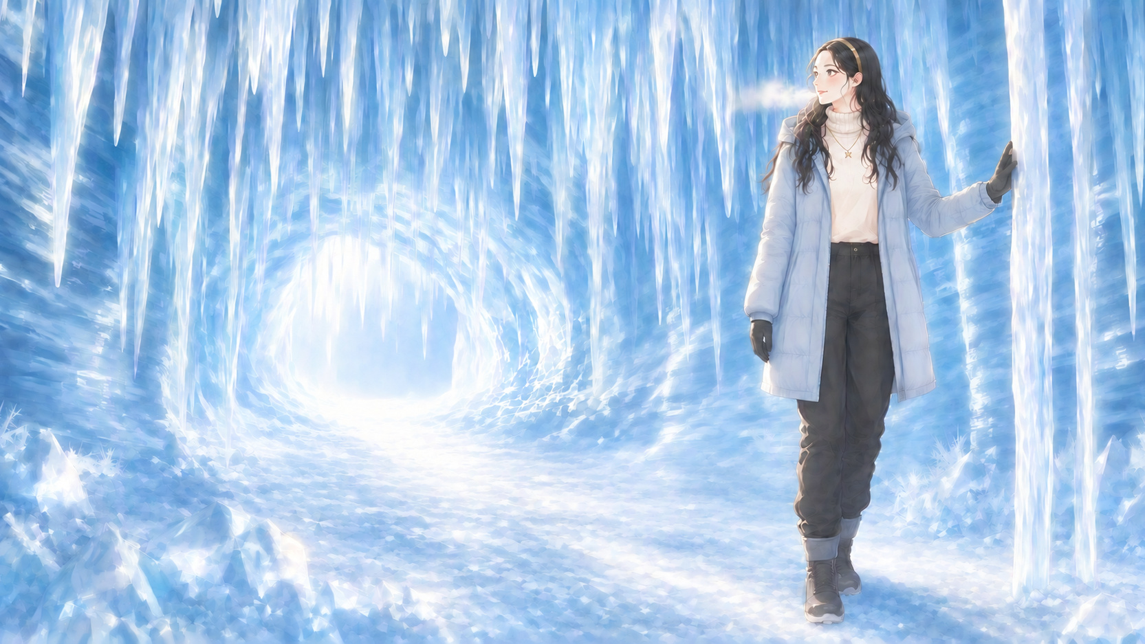 Ice cave after restoration