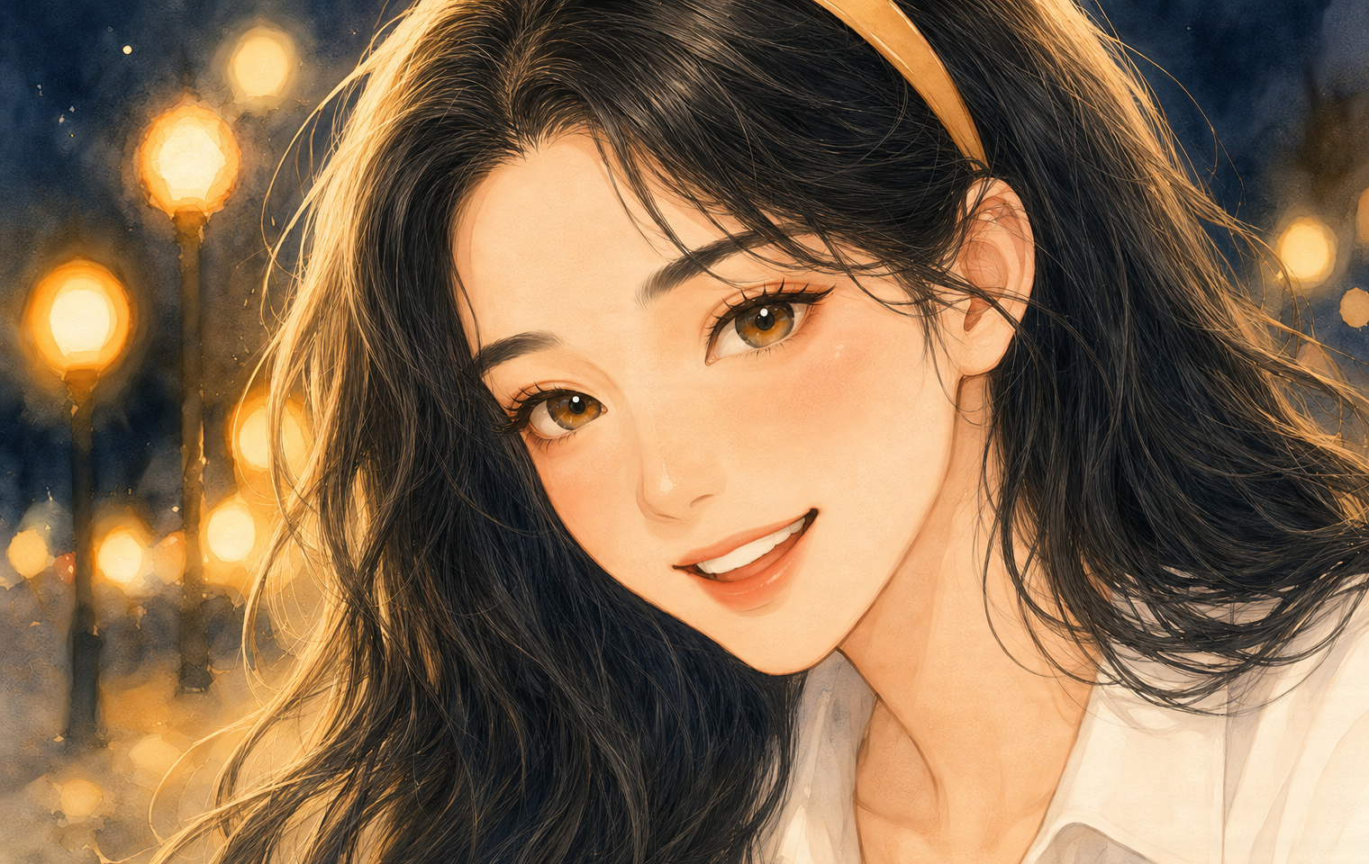 Night hair after restoration