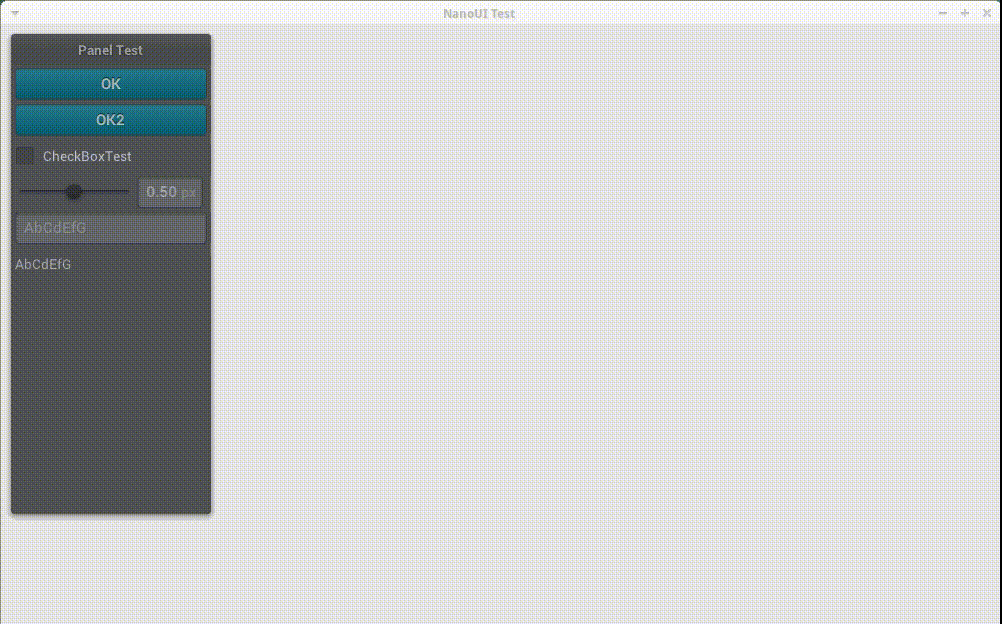 screenshot of some text rendered witht the sample program
