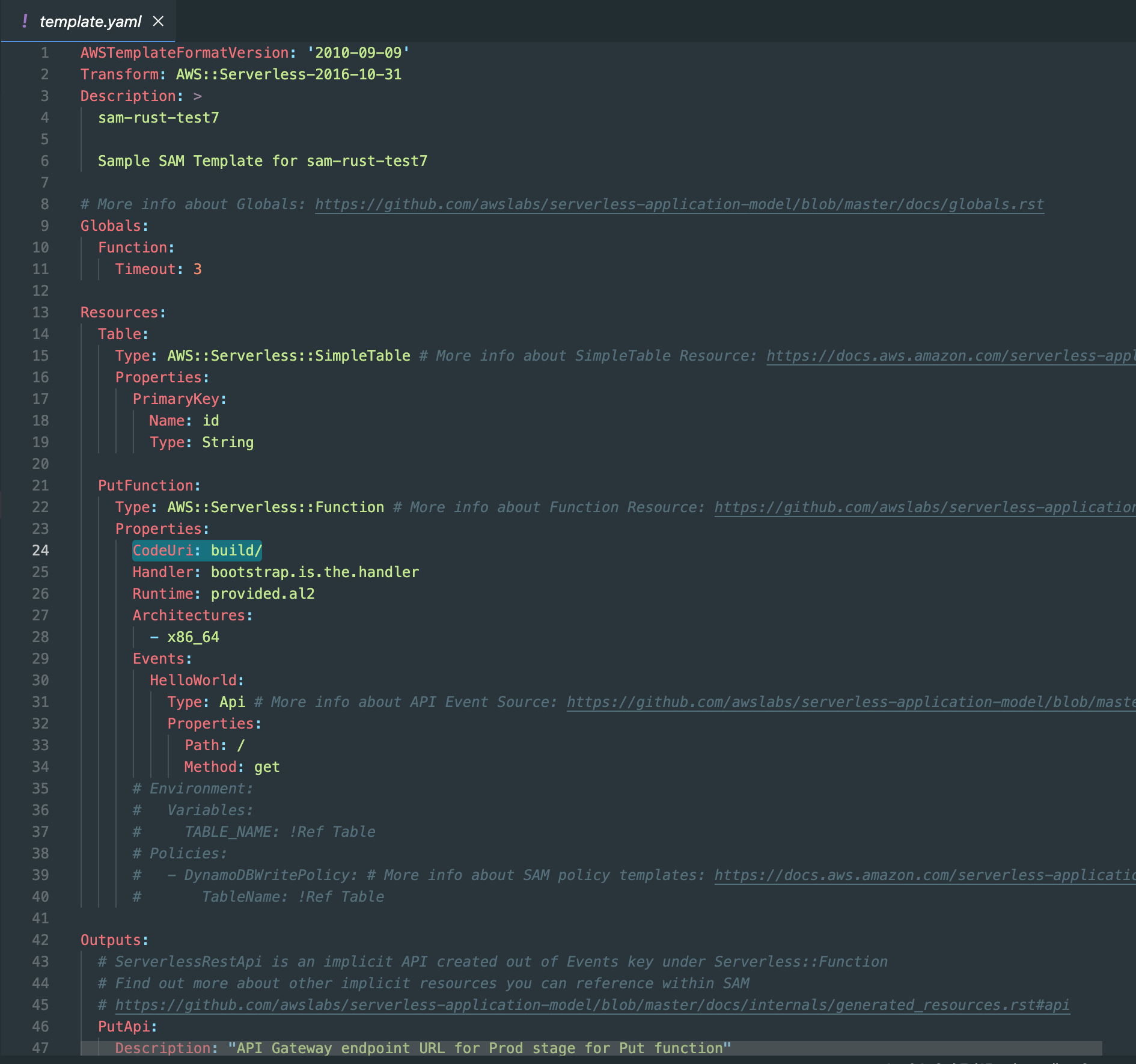 GitHub - mjehrhart/sam-rust-template: Template for deploying rust ...