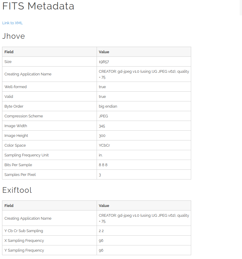 Media fixity check status