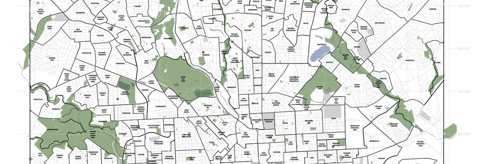 Baltimore map snippet