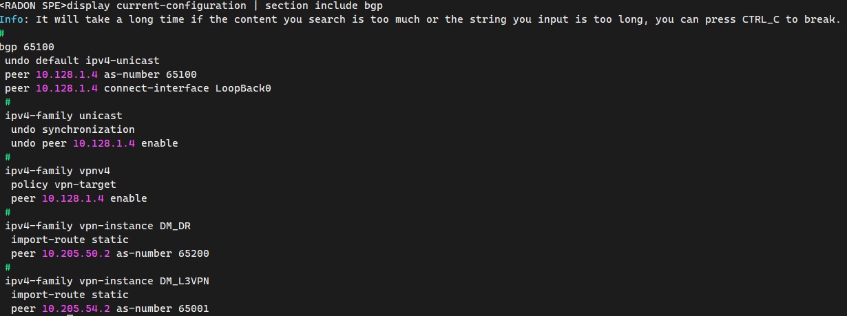 ibgp configuration