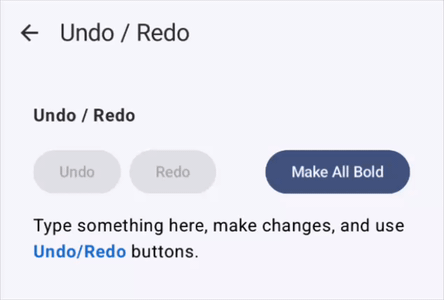 undo redo sample