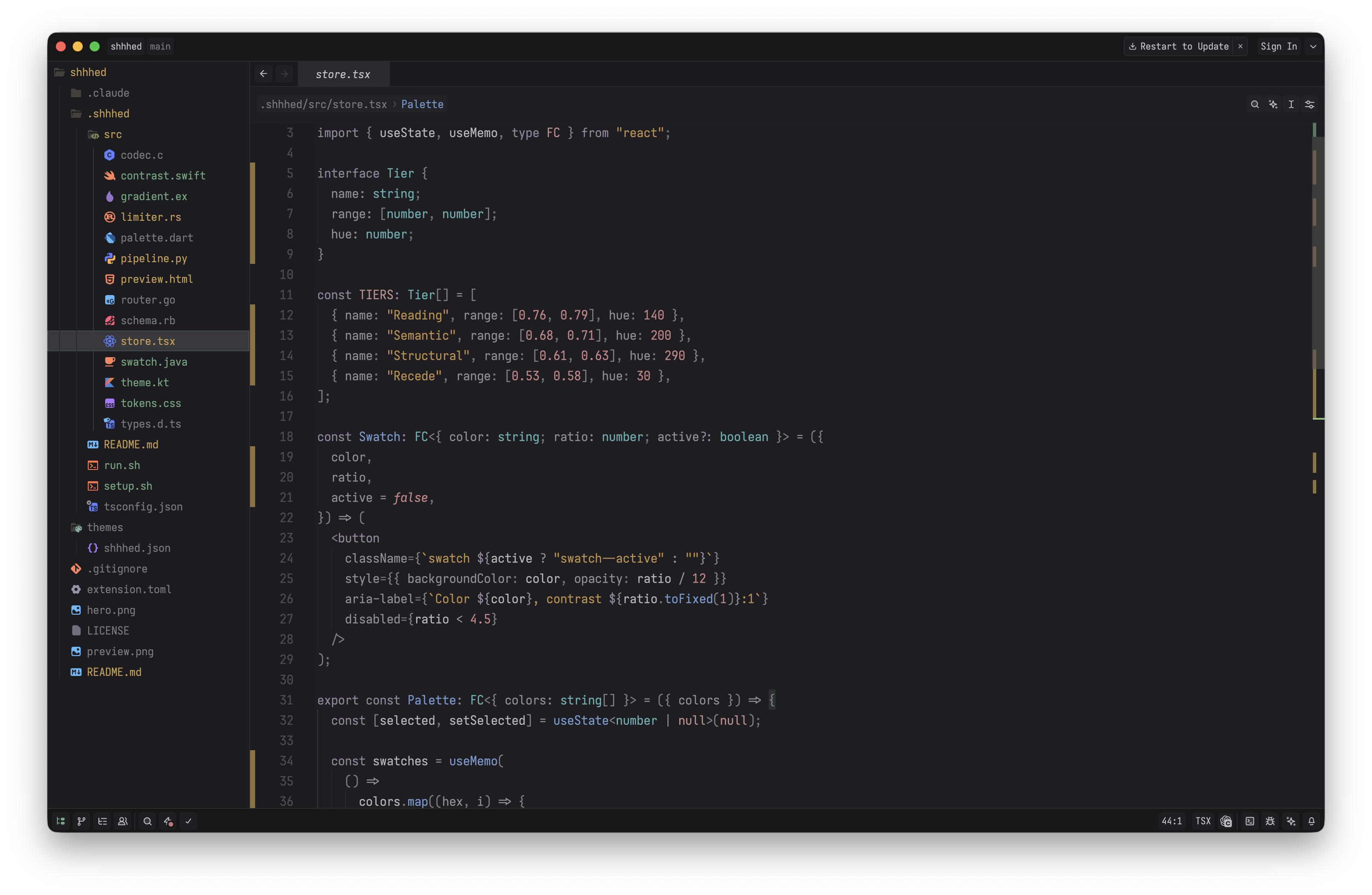 shhhed dark
