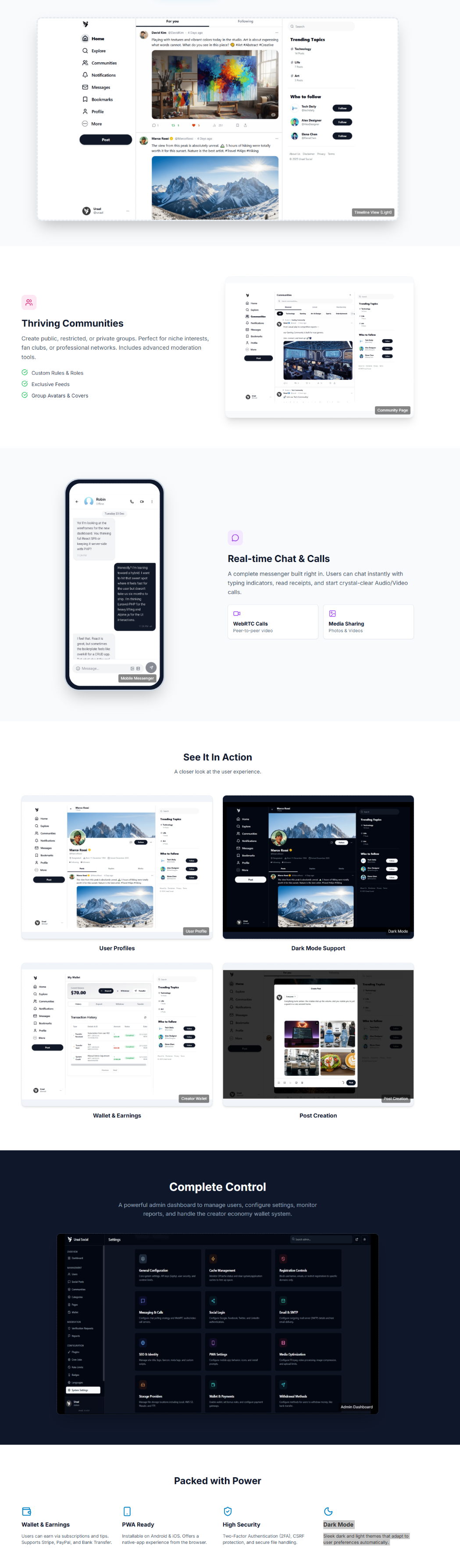Uraal Social Network Preview