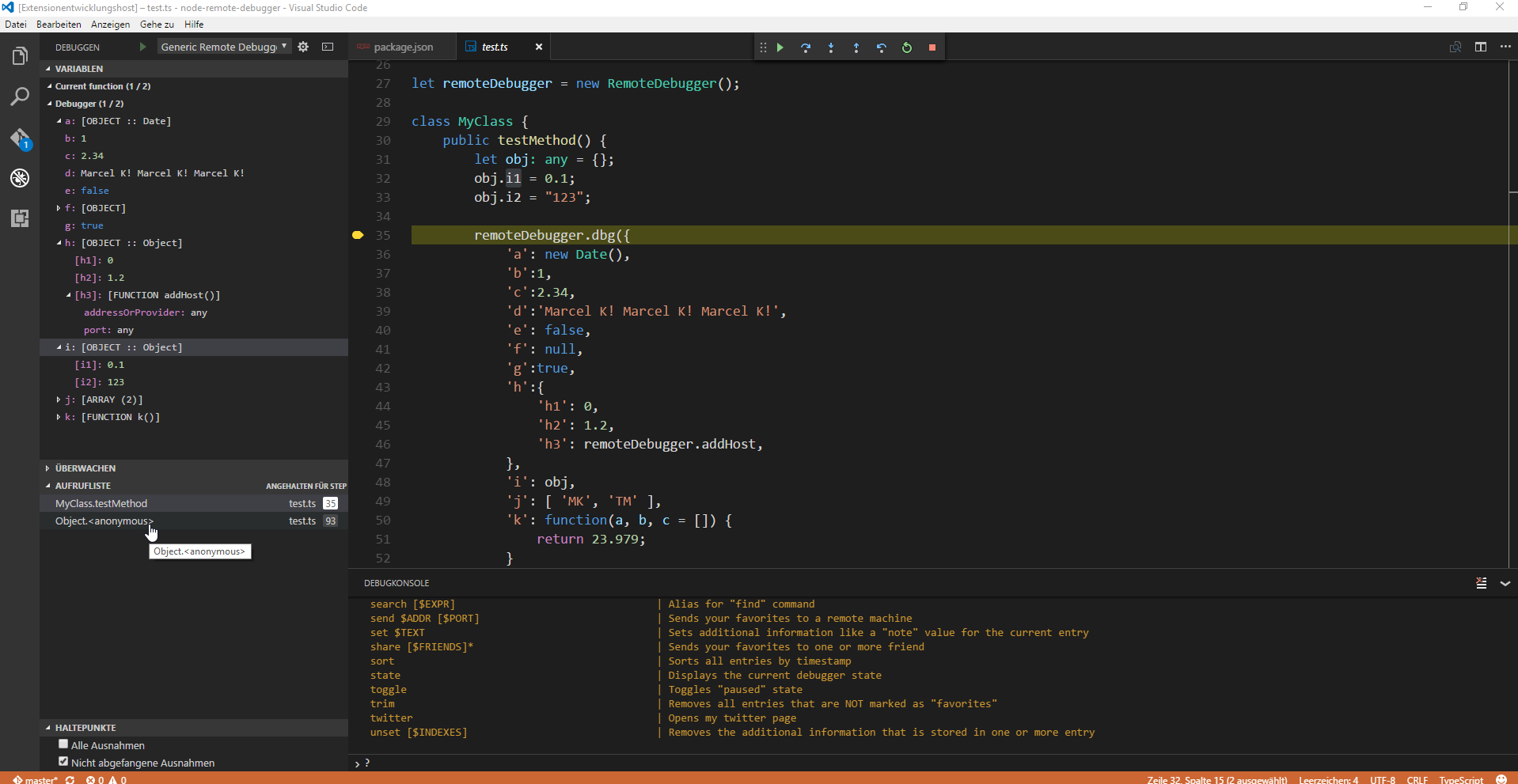 VS Code screenshot 1