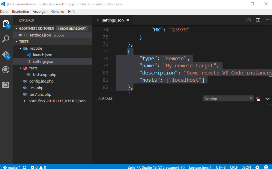 visual studio code connect to remote server