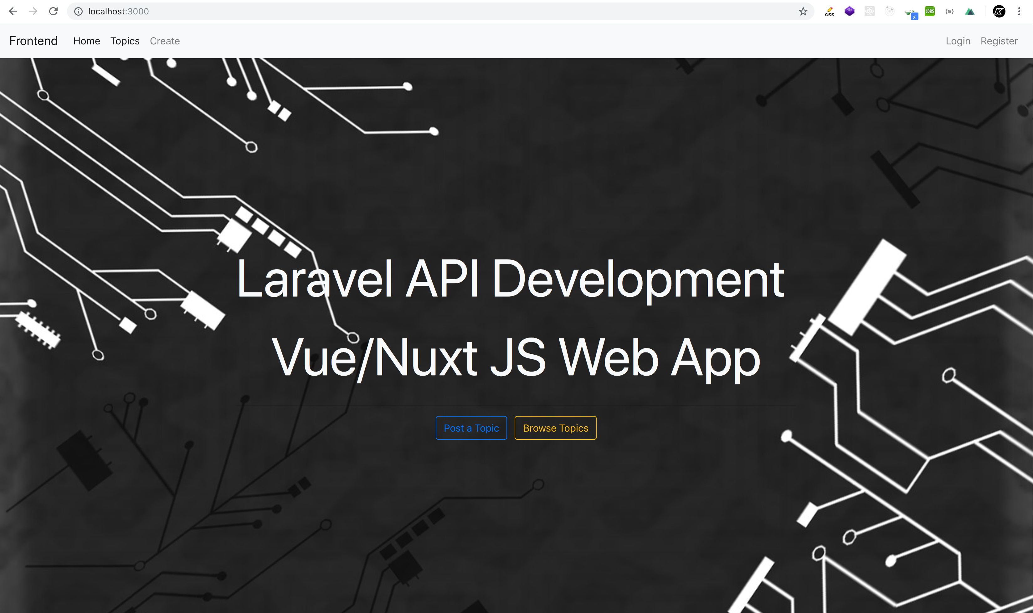 Laravel Nuxt SSR App