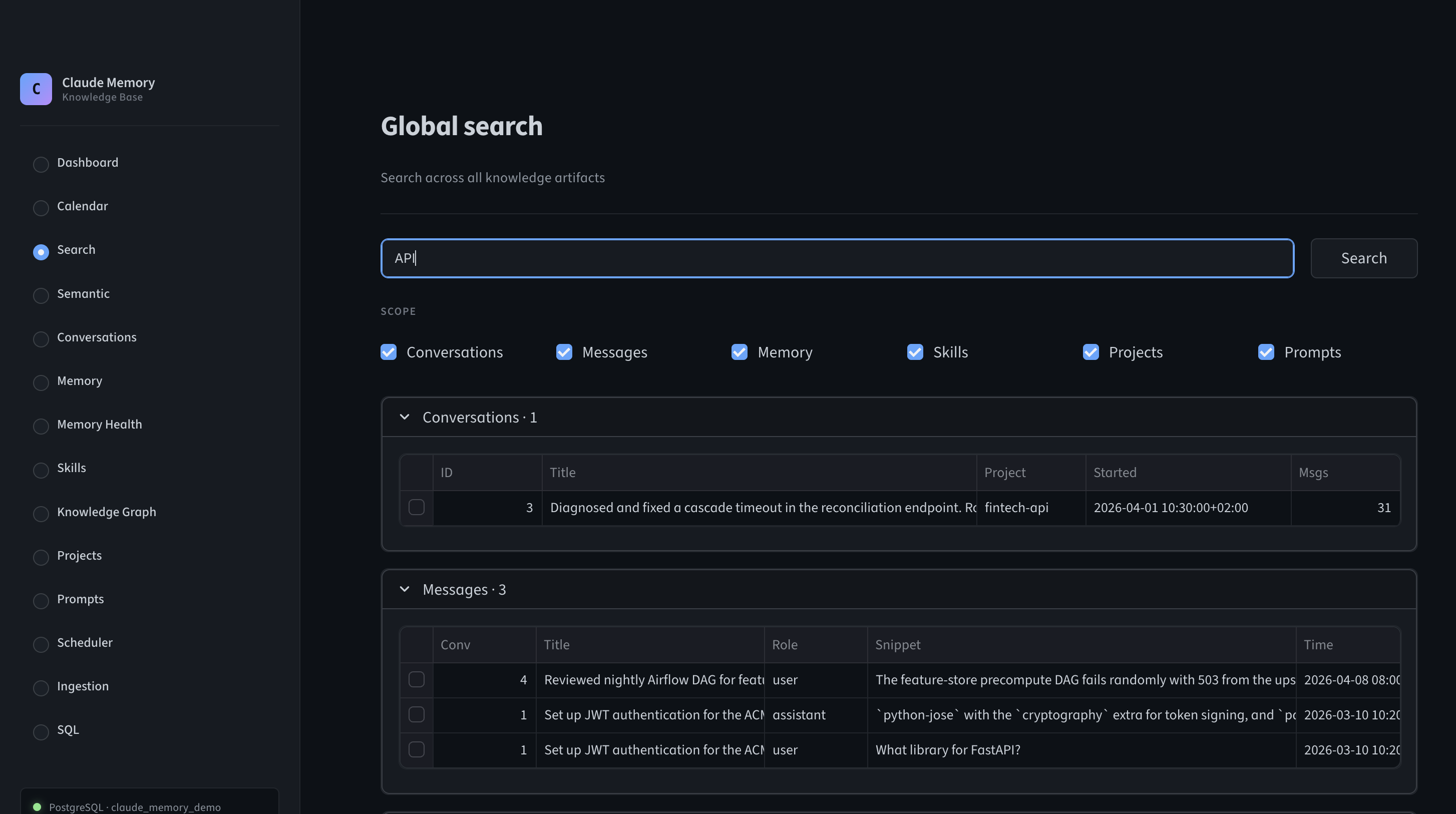 Global Search