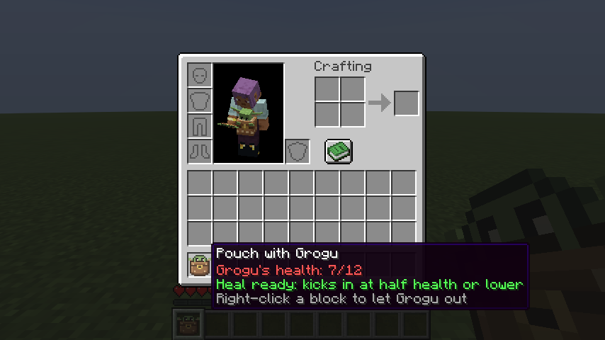 Pouch tooltip