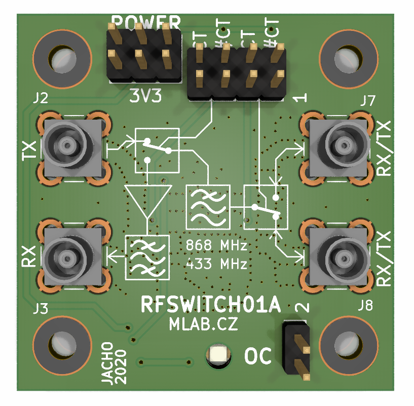 Top view on RFSWITCH01A