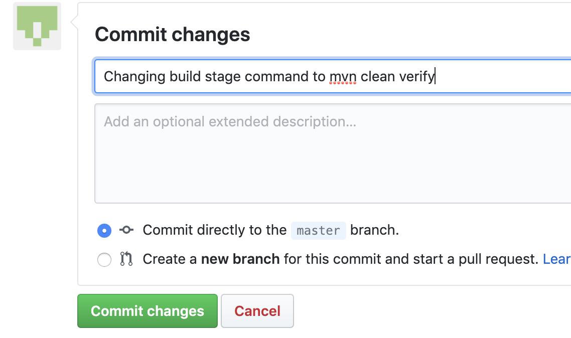 commit changes