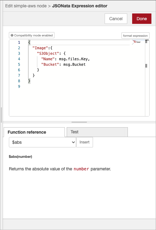 Node red contrib simple aws node Node RED