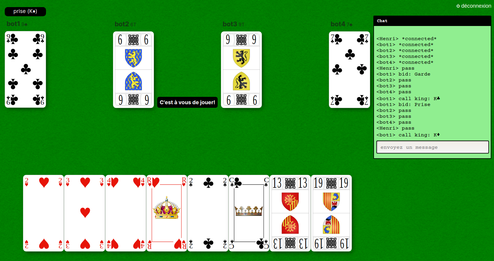 webtarot screenshot