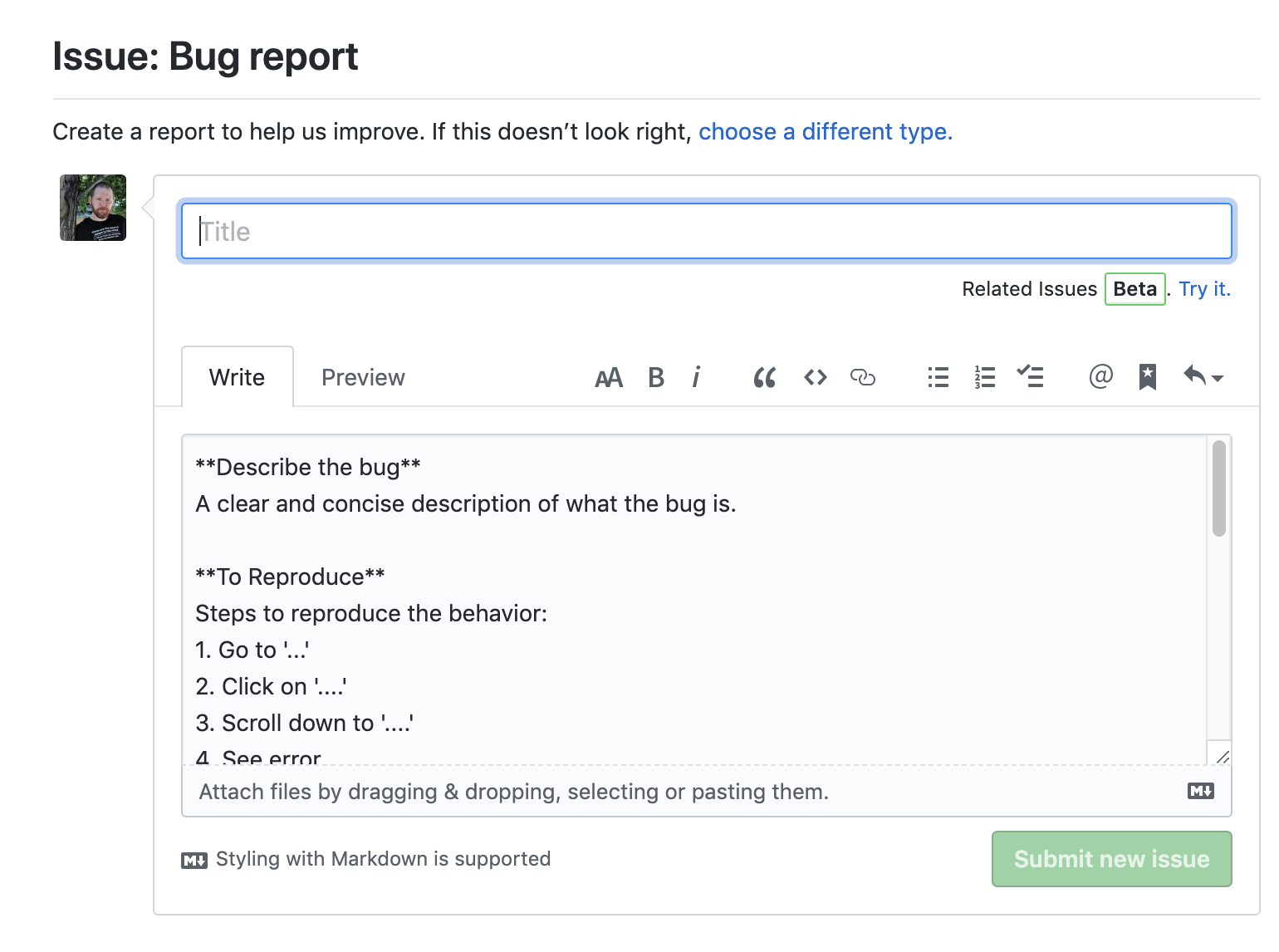 Bug Report